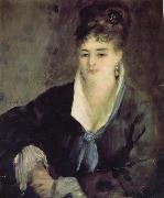 Pierre Renoir Woman in Black oil on canvas